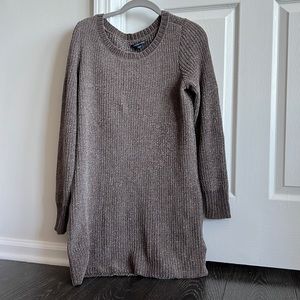american eagle brown sweater dress